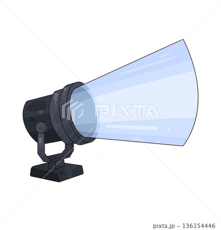 illustration of searchlight 136154446