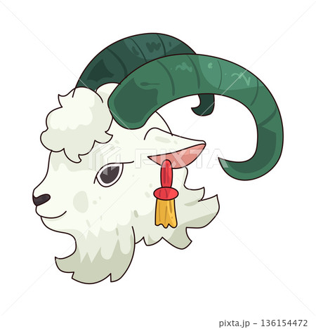 illustration of Goat chinese zodiac illustration of Goat chinese zodiac 136154472