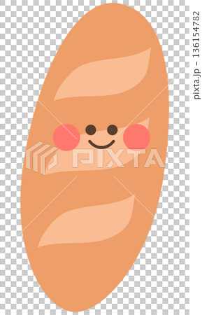かわいいフランスパン 136154782