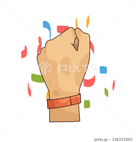 illustration of wristband  136155005