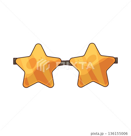 illustration of Star sunglasses illustration of Star sunglasses 136155006