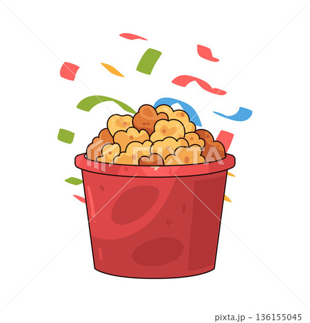 illustration of Popcorn illustration of Popcorn 136155045