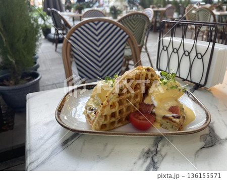 a continental breakfast on the table a continental breakfast on the table 136155571