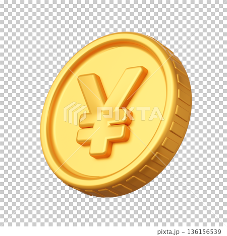 3DCG | Japanese yen coin icon 136156539