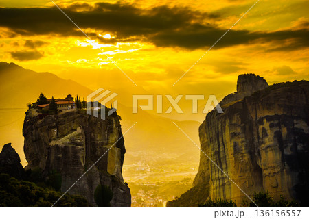 Monastery of the Holy Trinity i in Meteora, Greece Monastery of the Holy Trinity i in Meteora, Greece 136156557