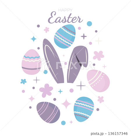ornamental easter eggs composition ornamental easter eggs composition 136157346