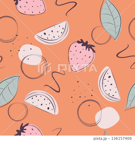 fruity seamless pattern 136157409