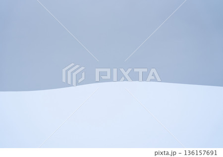 雪原風景　北海道美瑛町 136157691