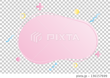 Pop Abstract Frame Shape Pink Pop Abstract Frame Shape Pink 136157699
