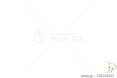 社内資料に使える 右下ワンポイントの やさしい動物イラスト（ご一読ください） 136158537