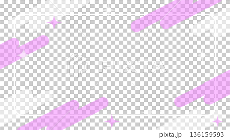 ゆめかわいい紫のメンフィス風フレーム背景 16:9 ゆめかわいい紫のメンフィス風フレーム背景 16:9 136159593