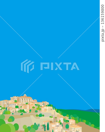 ゴルド gordes プロヴァンス provence フランス france 春風景 ゴルド gordes プロヴァンス provence フランス france 春風景 136159800