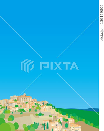 ゴルド gordes プロヴァンス provence フランス france 春風景 ゴルド gordes プロヴァンス provence フランス france 春風景 136159806