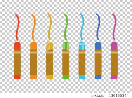 7色のクレヨンセット 7色のクレヨンセット 136160344