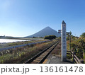 西大山駅から見た開聞岳 136161478