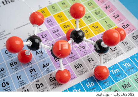 Molecules chemical on a periodic table background. Molecules chemical on a periodic table background. 136162082