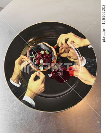 An intimate gathering centered around luscious berry dessert feast An intimate gathering centered around luscious berry dessert feast 136162202