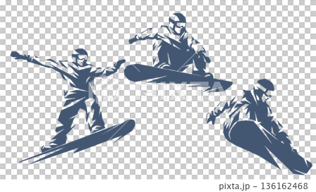 時尚設計的單板滑雪板輪廓材料 136162468