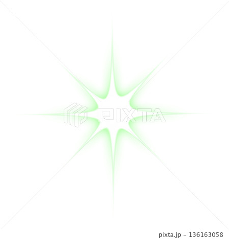 薄い緑色の強い光のエフェクト 136163058