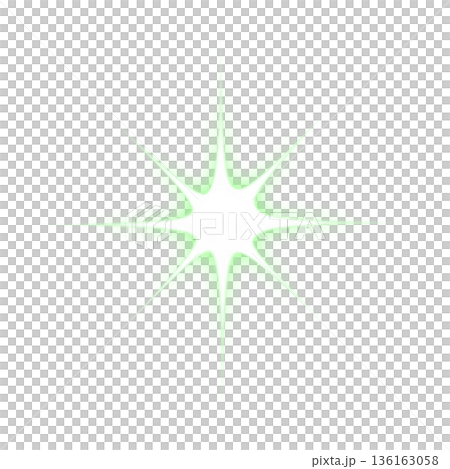 薄い緑色の強い光のエフェクト 136163058