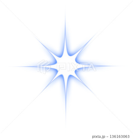 青色の強い光のエフェクト 青色の強い光のエフェクト 136163063