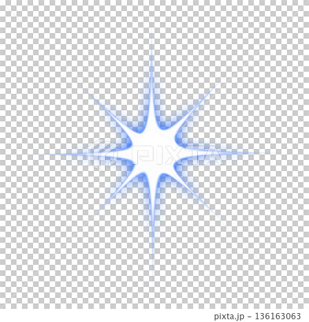 青色の強い光のエフェクト 青色の強い光のエフェクト 136163063