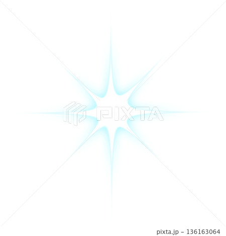 薄い水色の強い光のエフェクト 136163064