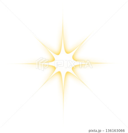 黄色の強い光のエフェクト 黄色の強い光のエフェクト 136163066