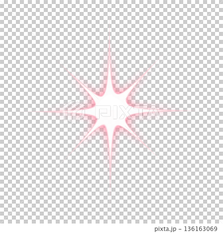 ピンク色の強い光のエフェクト ピンク色の強い光のエフェクト 136163069