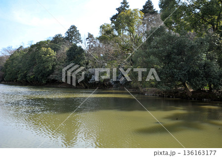 丹波亀山城の堀 丹波亀山城の堀 136163177