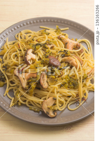高菜スパゲッティー 高菜スパゲッティー 136163266