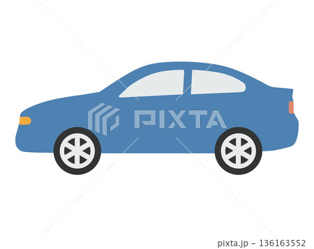 シンプルな車のアイコン シンプルな車のアイコン 136163552