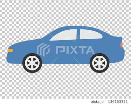シンプルな車のアイコン シンプルな車のアイコン 136163552
