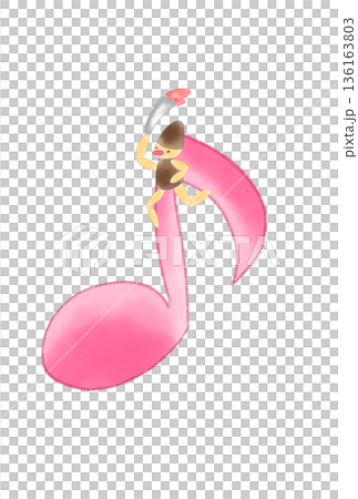 帶有火炬傳遞者的音符 136163803