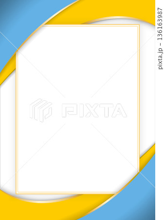 vertical frame and border with Tuvan flag 136163987
