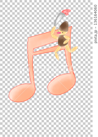 帶有火炬傳遞者的音符 136164060