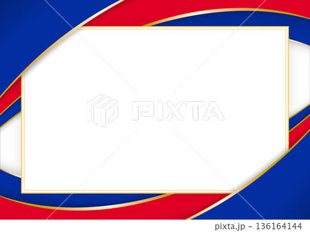 horizontal frame and border with Cambodian flag 136164144