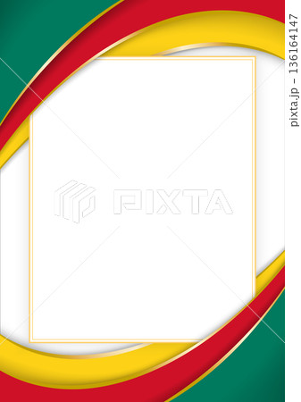 vertical frame and border with Cameroonian flag vertical frame and border with Cameroonian flag 136164147