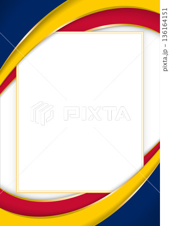 vertical frame and border with Chadian flag vertical frame and border with Chadian flag 136164151