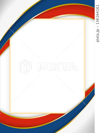 vertical frame and border with Czech flag 136164161