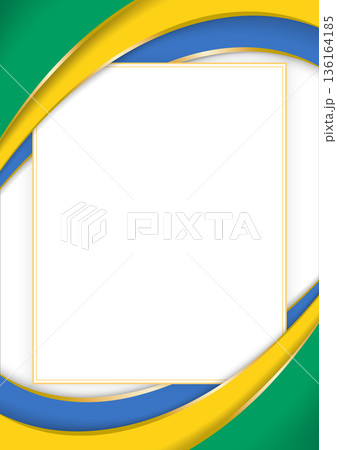 vertical frame and border with Gabonese flag vertical frame and border with Gabonese flag 136164185
