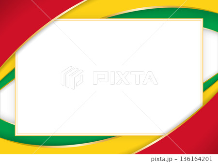 horizontal frame and border with Guyanese flag horizontal frame and border with Guyanese flag 136164201
