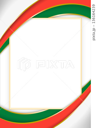 vertical frame and border with Malagasy flag 136164239