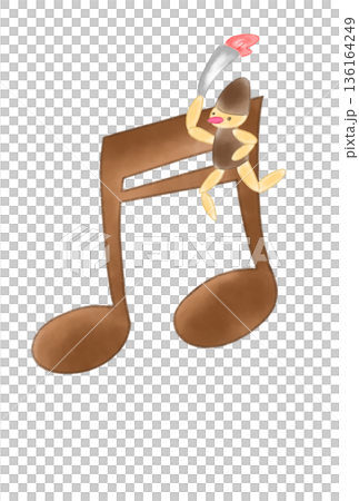 帶有火炬傳遞者的音符 136164249