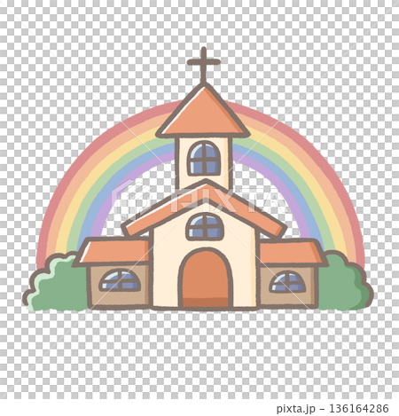 Rainbow Church LGBTQ+ Friendly Same-Sex Marriage Rainbow Church LGBTQ+ Friendly Same-Sex Marriage 136164286