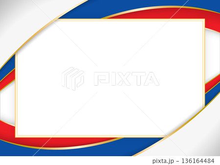 horizontal frame and border with Slovak flag horizontal frame and border with Slovak flag 136164484