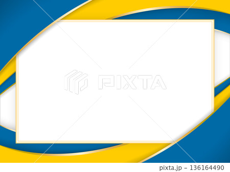 horizontal frame and border with Swedish flag 136164490