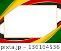 horizontal frame and border with Zimbabwean flag 136164536