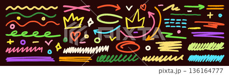 Simple childish shapes. Simple childish shapes. 136164777