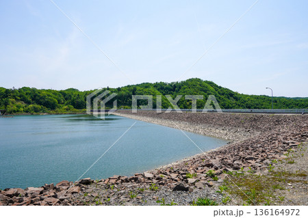 幌向川ダム・ロックフィルダム 136164972